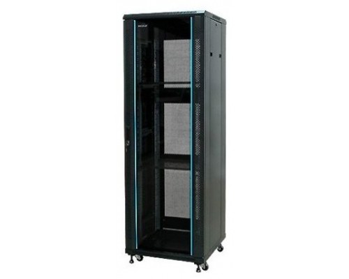 PHASAK Armario Rack 19" Phasak Pro 27U  600x600 Desmontado (Incluye: 2 bandejas de 19? + Regleta electrica 19? + Juego de ruedas +  Ventilacion)